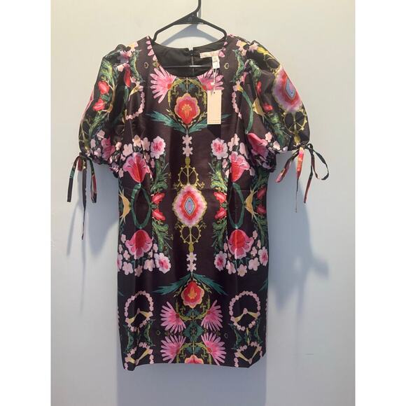 Hutch Ellia Mini Dress in Mirror Floral Size 0X NWT $298 - Picture 3 of 5